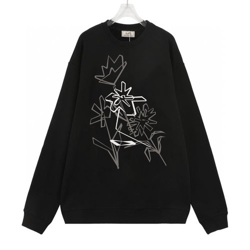 Hermes Custom Cotton Fleece Long Sleeve Sweatshirt