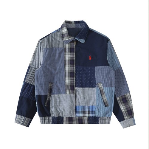 Polo Ralph Lauren Reversible Denim Jacket with Heavy Patchwork Design
