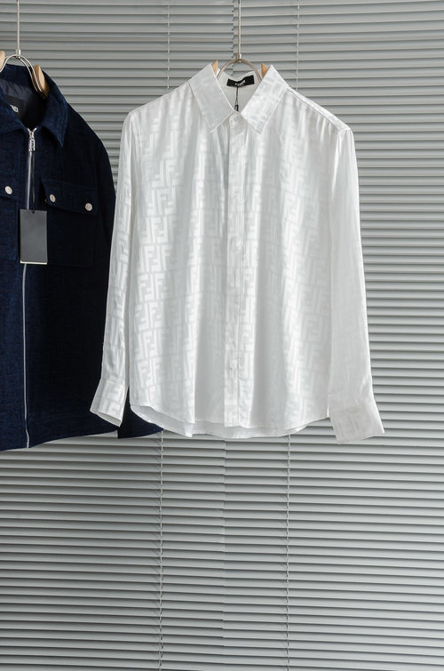 Fendi Full Jacquard Shirt with Simple and High - end Style