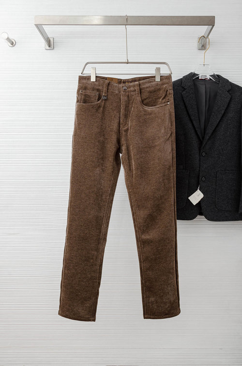 Loro Piana Vintage Corduroy Casual Trousers with Soft Feel