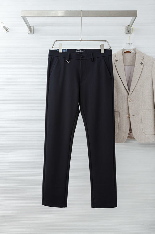 Ferragamo Minimalist Straight-Leg Casual Trousers