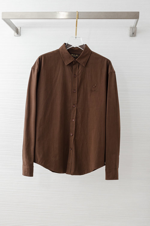 Loro Piana Elegant Oxford Long-Sleeve Shirt