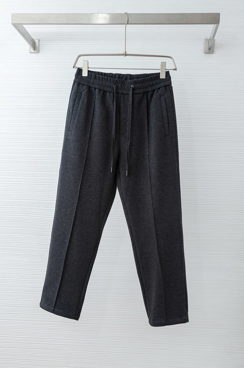 Zegna Elastic - Waist Wool Casual Tapered Pants