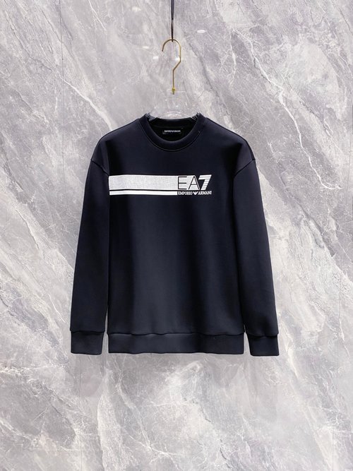 Armani Air Layer Round Neck Pullover with Pattern