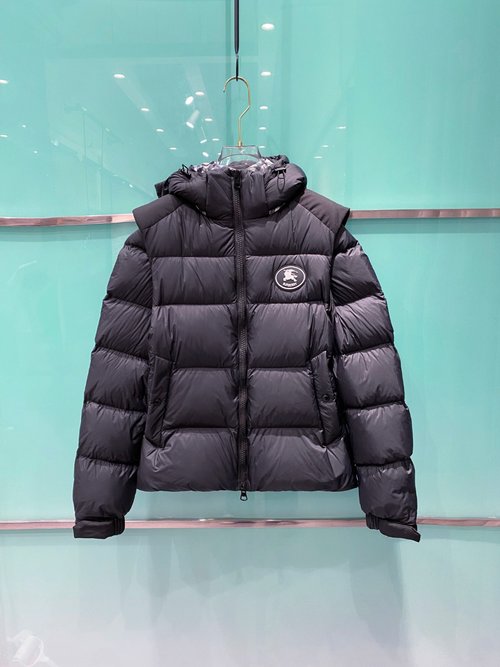 Burberry Detachable Sleeve Stylish Down Jacket