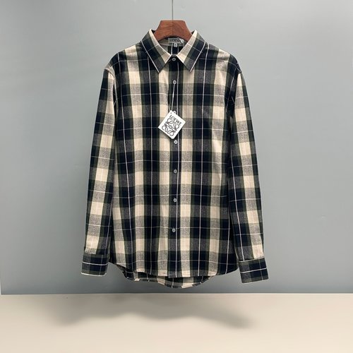 Loewe Brushed Cotton Checked Shirt