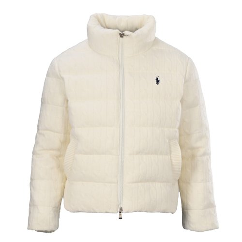 Polo Ralph Lauren Wool Knit Puffer Jacket with Classic Logo