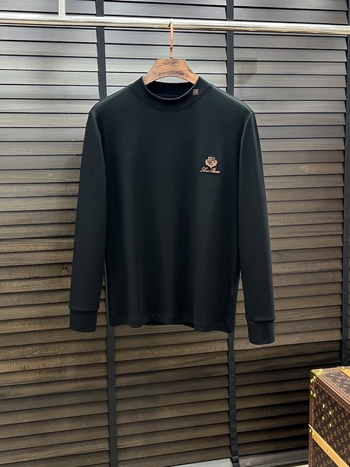 Loro Piana All-season Wearable Cotton Base Layer with Logo