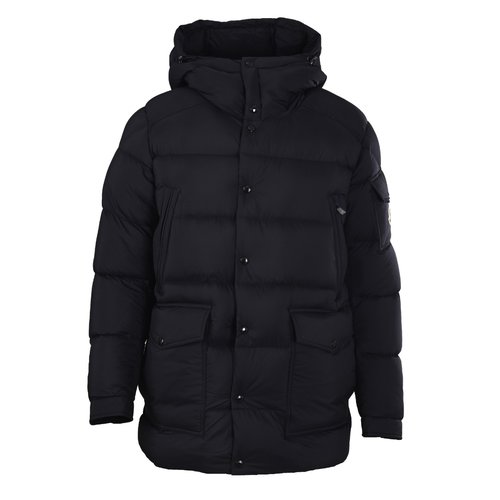 Moncler Solid Color Hooded Short Down Jacket