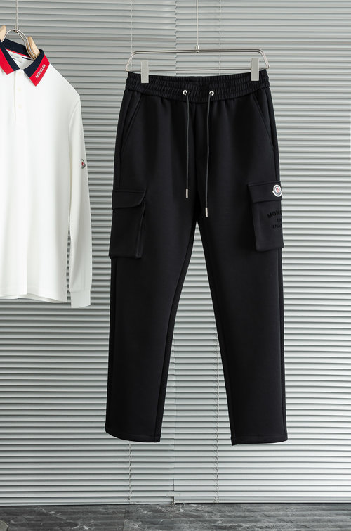 Moncler Comfortable Anti-wrinkle Elastic Straight-Leg Trousers