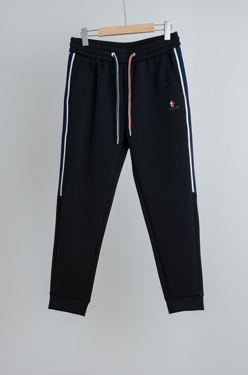 Moncler Elegant Stretch Waist Cotton Blend Trousers