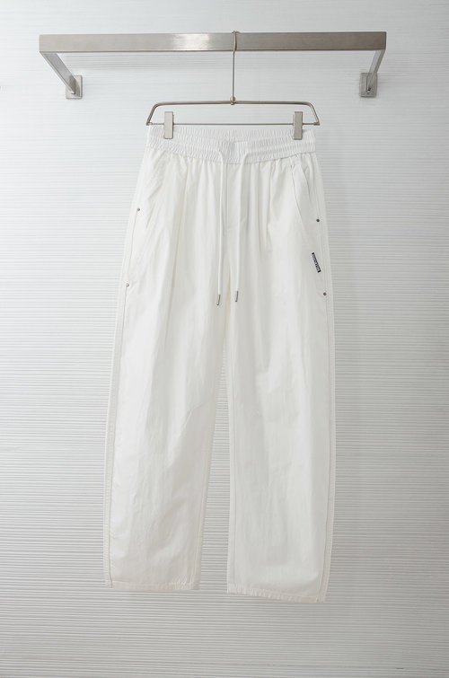 Balenciaga Comfortable Loose-leg Casual Pants Made of Combed Cotton