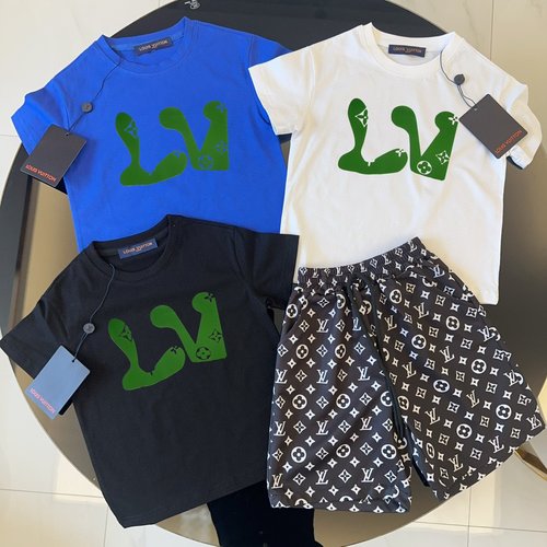 LV Premium Kids Unisex Cotton Set, Comfortable & Stylish