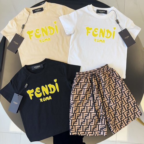 Fendi Kids Premium Cotton Outfit Set - Comfortable & Stylish 