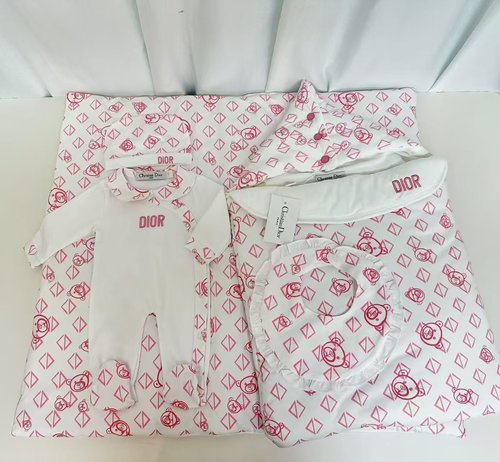 Dior Baby Unisex 5-Piece Spring/Fall Cotton Set 