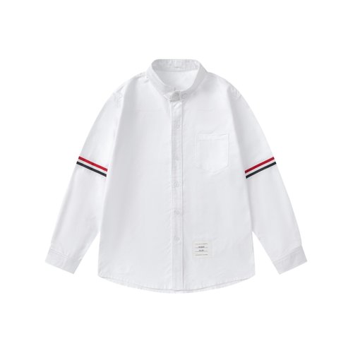 Thom Bn Unisex Kids Classic Striped Cotton Shirt 