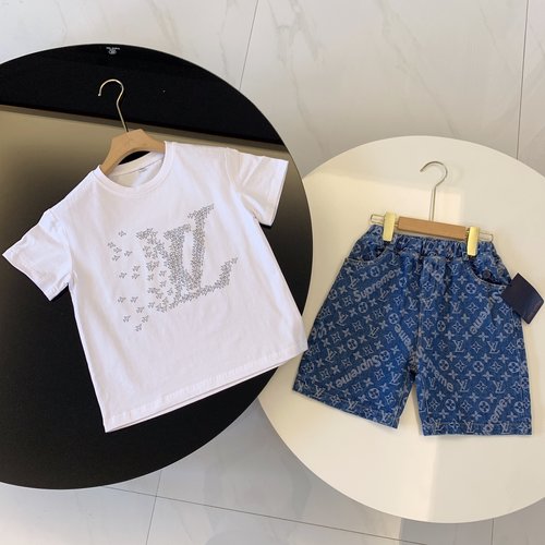 LV High-End Kids 2-Piece Outfit 