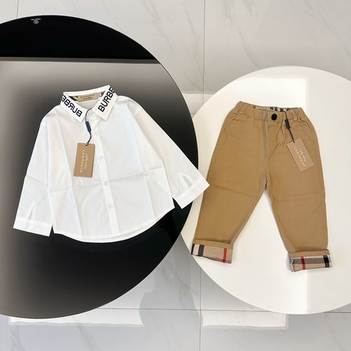 Burberry Boys Premium Cotton Set: Comfortable & Stylish 