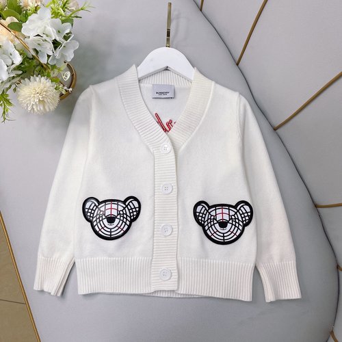 Burberry Premium Unisex Kids Cotton Knit Cardigan 