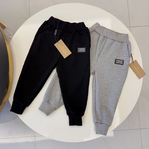 Burberry Unisex Kids Premium Sweatpants - Cotton/Brushed Fleece, Comfortable & Stylish