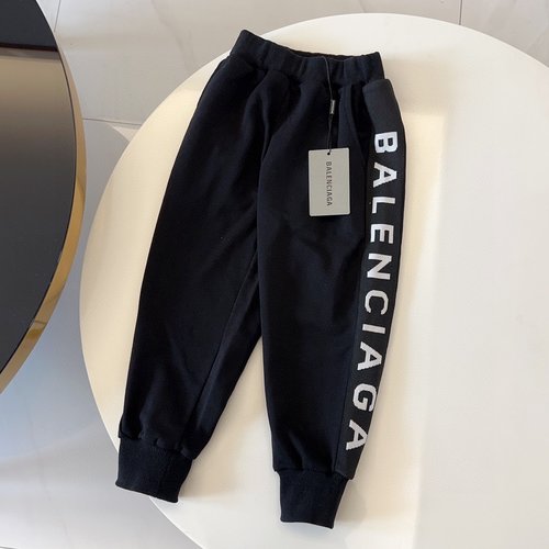 Balenciaga Kids Premium Unisex Sweatpants Cotton Terry Comfortable Stylish