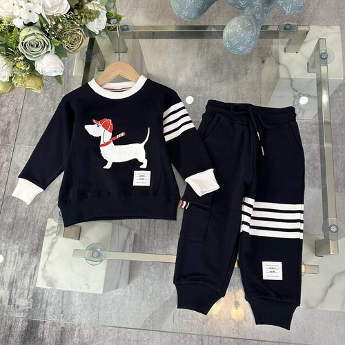 Thom Bn Kids Cotton Sets with Classic 4-Stripes Design 