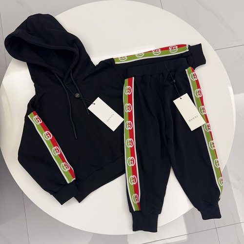 Gucci Unisex Kids Cotton 2-Piece Set Comfy Stylish 