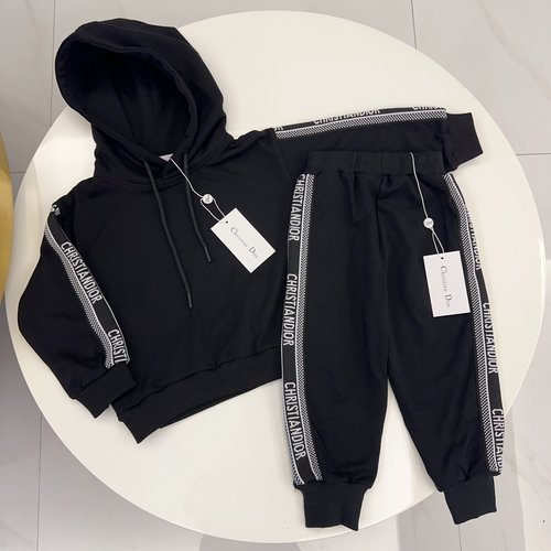 Dior Unisex Kids Premium Cotton Set Comfortable Stylish