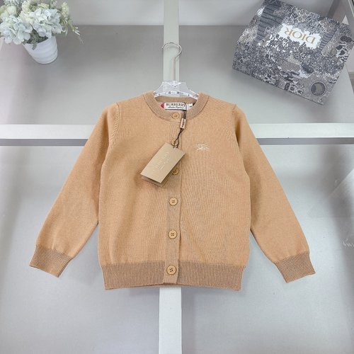 Burberry Premium Unisex Kids Wool-Blend Soft Stylish Cardigan 