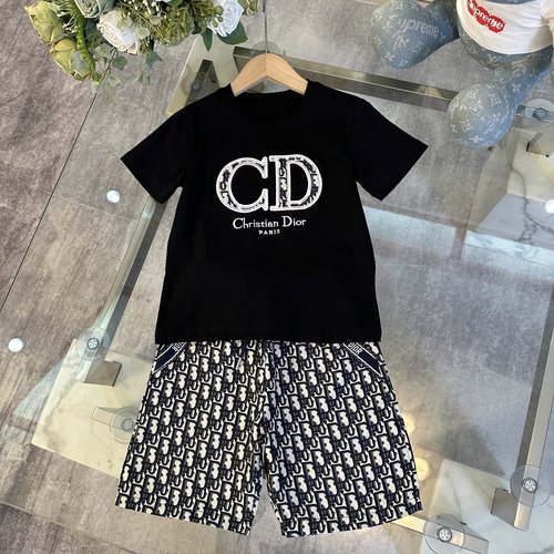 Dior Unisex Kids Cotton Outfit Set - Comfortable & Stylish