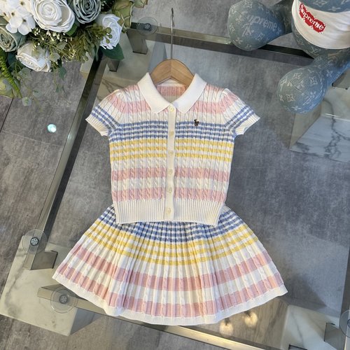 Polo Ralph Lauren Premium Girls Knit Skirt Set - Comfortable & Stylish 