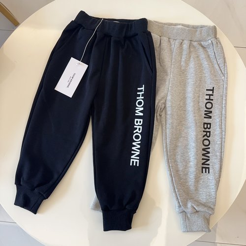 Thom Bn High-End Unisex Kids Sweatpants Cotton Terry Comfortable Stylish