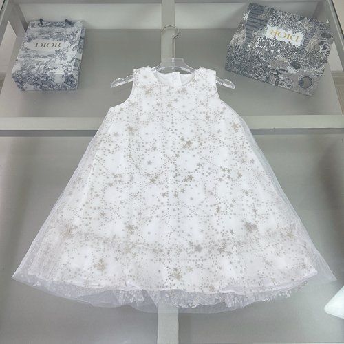 Dior Premium Girls Sparkly Star Tulle Dress