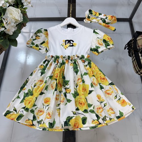 Chanel Premium Girls Floral Dress - Comfortable & Pretty