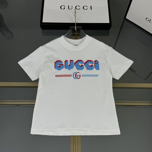 Gucci Kids Unisex 3D Printed Cotton T-Shirt