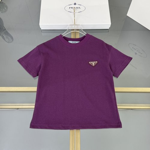 Prada Boys & Girls Premium Cotton T-Shirt with Embroidery & Logo