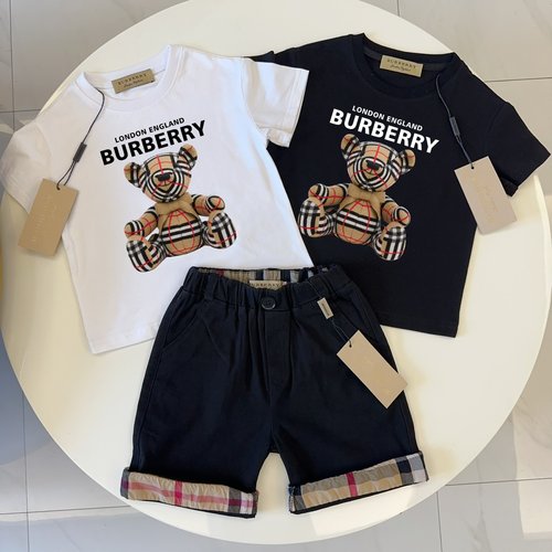 Burberry Unisex Kids Cotton Outfit Set Comfortable & Stylish