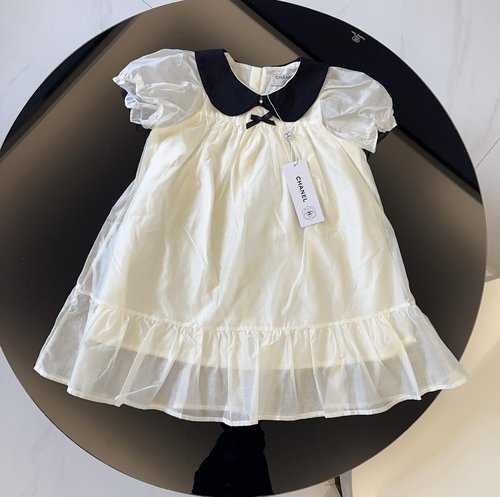 Chanel Girls High-End Cotton-Lined Dress Looks Great