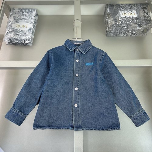 Dior Kids Denim Jacket with Embroidery, Comfy Cotton