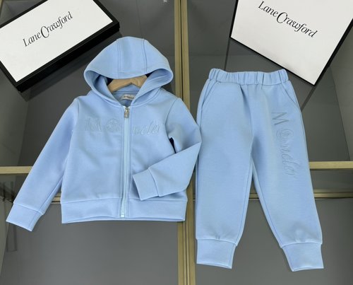 Moncler Kids Premium Tracksuits, Cotton Fleece, Comfortable & Stylish