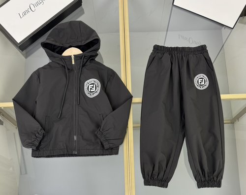 Fendi Premium Woven Kids Outfit Set, Comfortable & Stylish 