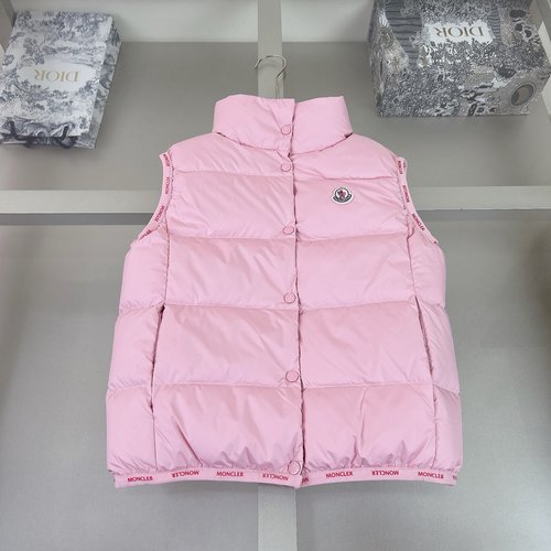 Moncler Girls Premium Down Vest 800FP White Goose Down Stylish Comfort