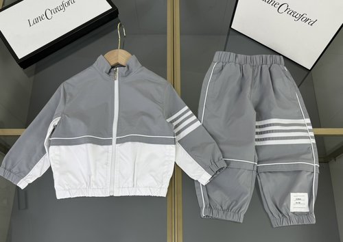 Thom Bn Kids Classic Striped Set Custom Woven Cotton 