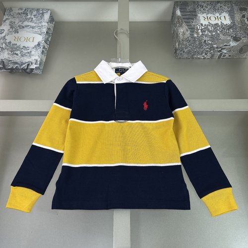 Polo Ralph Lauren Unisex Kids High-End Striped Polo Shirt
