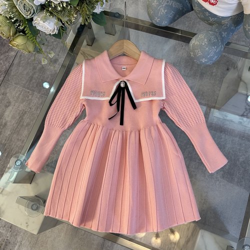 Miu Miu Girls Knit Dress - Comfortable & Stylish 