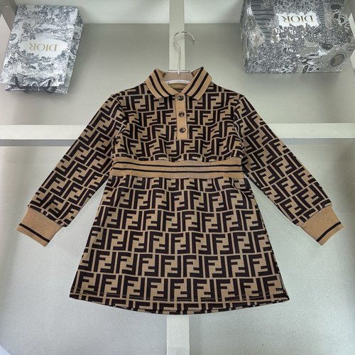 Fendi Girls Premium Cotton Dress - Comfortable & Chic