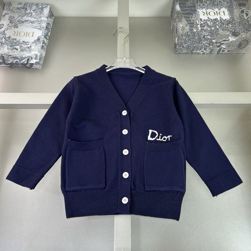 Dior Unisex Kids Wool-Blend Cardigan, Soft & Stylish
