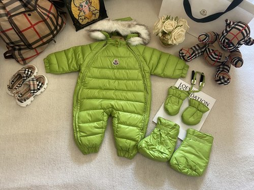 Moncler Unisex Toddler Snowsuit Onesie Set Thick Ski Outwear 