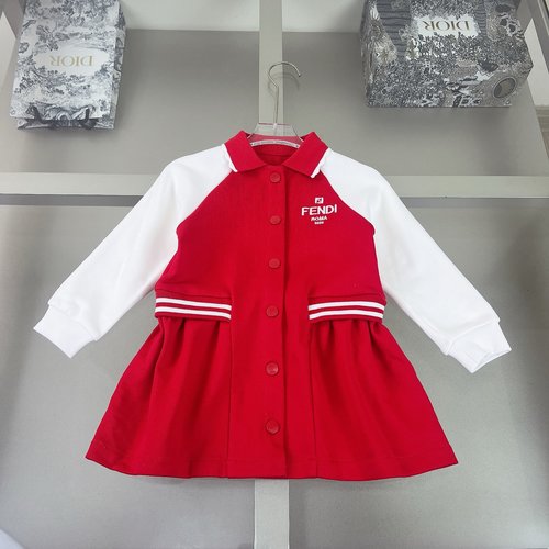 Fendi Girls Retro Baseball Dress – Comfortable & Stylish