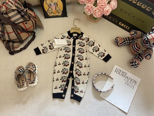 Gucci High-end Knit Cotton Baby Onesie (Boys & Girls)